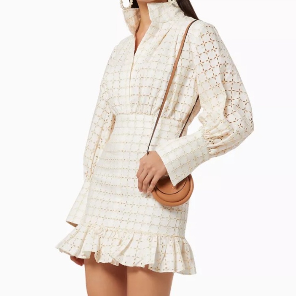 Shona Joy Penelope Balloon Sleeve Mini Dress